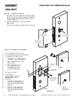 Preview for 8 page of Sargent Profile Series Installation Instructions Manual