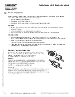 Preview for 16 page of Sargent Profile Series Installation Instructions Manual