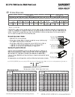 Preview for 5 page of Sargent SE LP10 7000 Series Installation Instructions Manual