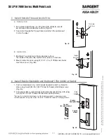 Preview for 11 page of Sargent SE LP10 7000 Series Installation Instructions Manual