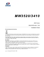 Sarian Systems MW3520 Installation Manual предпросмотр