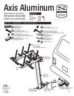 Saris Axis Aluminum 843 Assembly Instructions Manual предпросмотр