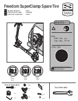 Предварительный просмотр 1 страницы Saris Freedom SuperClamp Spare Tire Assembly Instructions Manual