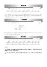 Preview for 3 page of SARK 200 Quick Start Configuration Manual