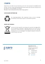 Preview for 8 page of saro 282-3080 Operating Instructions Manual