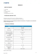 Preview for 9 page of saro 282-3080 Operating Instructions Manual