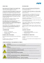 Preview for 3 page of saro 330-1140 Operation Instructions Manual