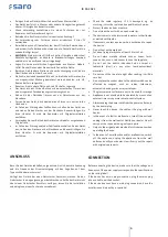 Preview for 6 page of saro 360-1045 Operating Instructions Manual