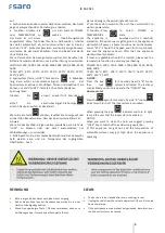 Preview for 8 page of saro 360-1075 Operating Instructions Manual