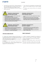 Preview for 9 page of saro 360-1075 Operating Instructions Manual