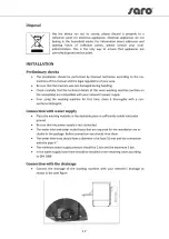 Preview for 17 page of saro 440-1015 Operating And Installation Instructions