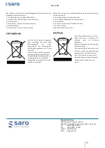 Preview for 16 page of saro 453-1005 Operating Instructions Manual