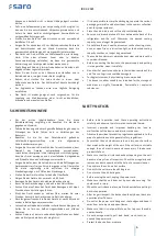 Preview for 6 page of saro 453-1007 Operating Instructions Manual