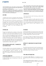 Preview for 11 page of saro 453-1007 Operating Instructions Manual