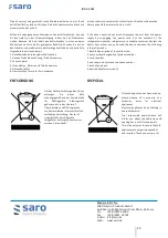 Preview for 15 page of saro 453-10081 Operating Instructions Manual