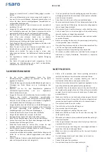 Preview for 6 page of saro 453-1009 Operating Instructions Manual