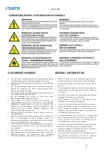 Preview for 5 page of saro 465-1000 Operating Instructions Manual