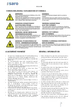 Preview for 5 page of saro 465-1010 Operating Instructions Manual