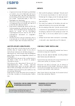 Preview for 9 page of saro 465-1020 Operating Instructions Manual