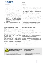 Preview for 9 page of saro 465-1025 Operating Instructions Manual