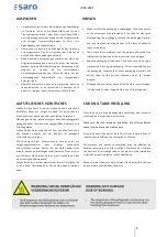 Preview for 9 page of saro 465-1035 Operating Instructions Manual