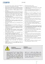 Preview for 7 page of saro 465-1040 Operating Instructions Manual