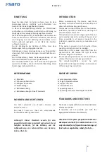 Preview for 3 page of saro 465-1045 Operating Instructions Manual