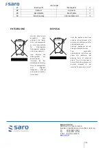 Предварительный просмотр 16 страницы saro 465-1045 Operating Instructions Manual