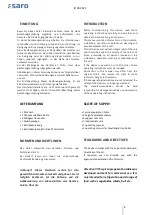 Preview for 3 page of saro 465-1055 Operating Instructions Manual