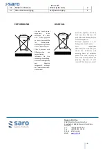 Preview for 16 page of saro 465-3002 Operating Instructions Manual