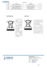 Предварительный просмотр 16 страницы saro 465-3022 Operating Instructions Manual