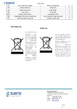 Preview for 16 page of saro 465-3100 Operating Instructions Manual