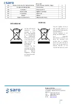 Preview for 20 page of saro 465-4007 Operating Instructions Manual