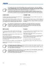 Preview for 12 page of saro COROLLA 1G Instruction Manual