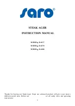 Предварительный просмотр 1 страницы saro DA127 Instruction Manual