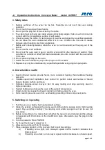 Preview for 2 page of saro GERRIT Operation Instructions