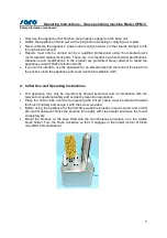 Preview for 3 page of saro GPM-5 Operating Instructions Manual