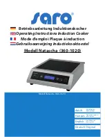 saro Natascha Operating Instructions Manual preview