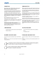 Preview for 6 page of saro Natascha Operating Instructions Manual