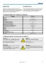 Preview for 3 page of saro Saromica Thermo 24 Operating Instructions Manual