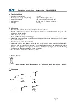 Preview for 3 page of saro SKZ-12 Operating Instructions