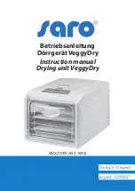 Preview for 1 page of saro VeggyDry 432-1000 Instruction Manual