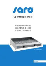 saro Wow Grill 1200 444-1015 Operating Manual preview