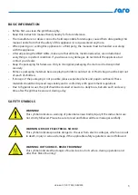 Preview for 5 page of saro Wow Grill 1200 444-1015 Operating Manual