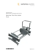 Sartorius stedim Sartoclear Pilot Filter Holder Operating Instructions Manual предпросмотр