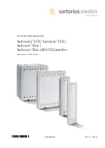 Предварительный просмотр 1 страницы Sartorius stedim Sartocon ECO Series User Manual