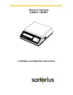 Sartorius 1002MP9 Installation And Operation Instructions Manual preview