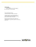 Preview for 6 page of Sartorius 1002MP9 Installation And Operation Instructions Manual