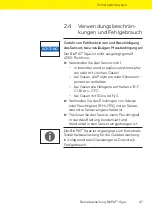 Preview for 47 page of Sartorius BioPAT Xgas Operating Instructions Manual