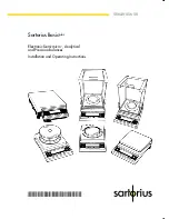 Sartorius BP 110-0CE Installation And Operating Instructions Manual preview